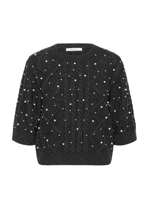 Taiba deco pullover Dark Grey Melange Gestuz 